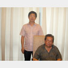 唐三超与中央美术学院副院长、中国油画协会副主席朱乃正合影